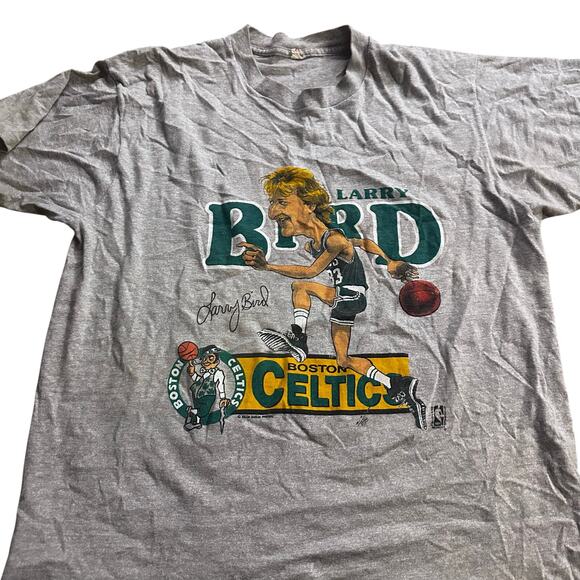 Vintage Larry Bird Boston Celtics Salem Sportswear Shirt Sz xl80s